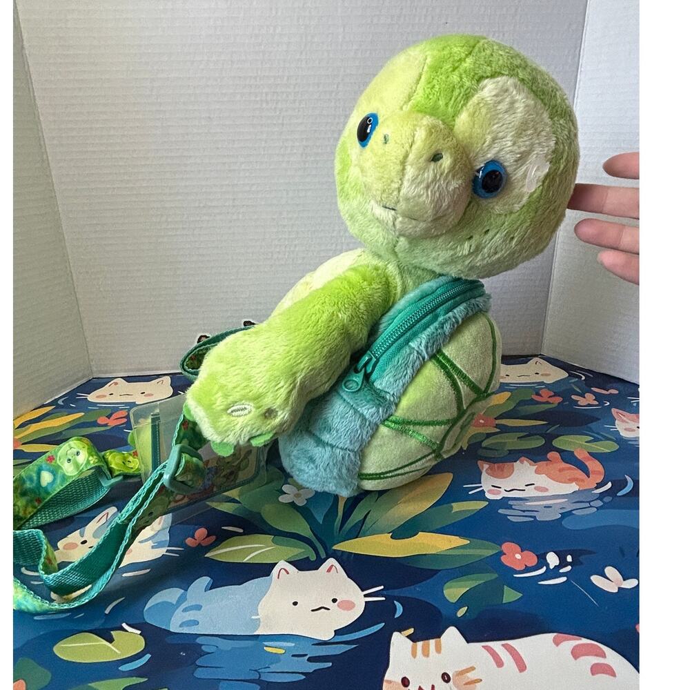 Disney Aulani Resort & Spa Olu Mel Turtle Plush Backpack Stuffed Animal Toy Doll